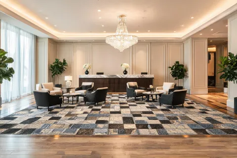 Hotel lobby carpet tile