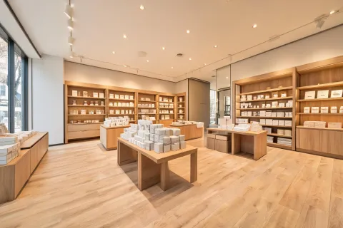Retail store LVT flooring