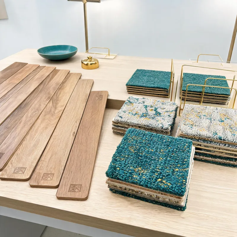 Featured Mannington luxury vinyl plank collection display